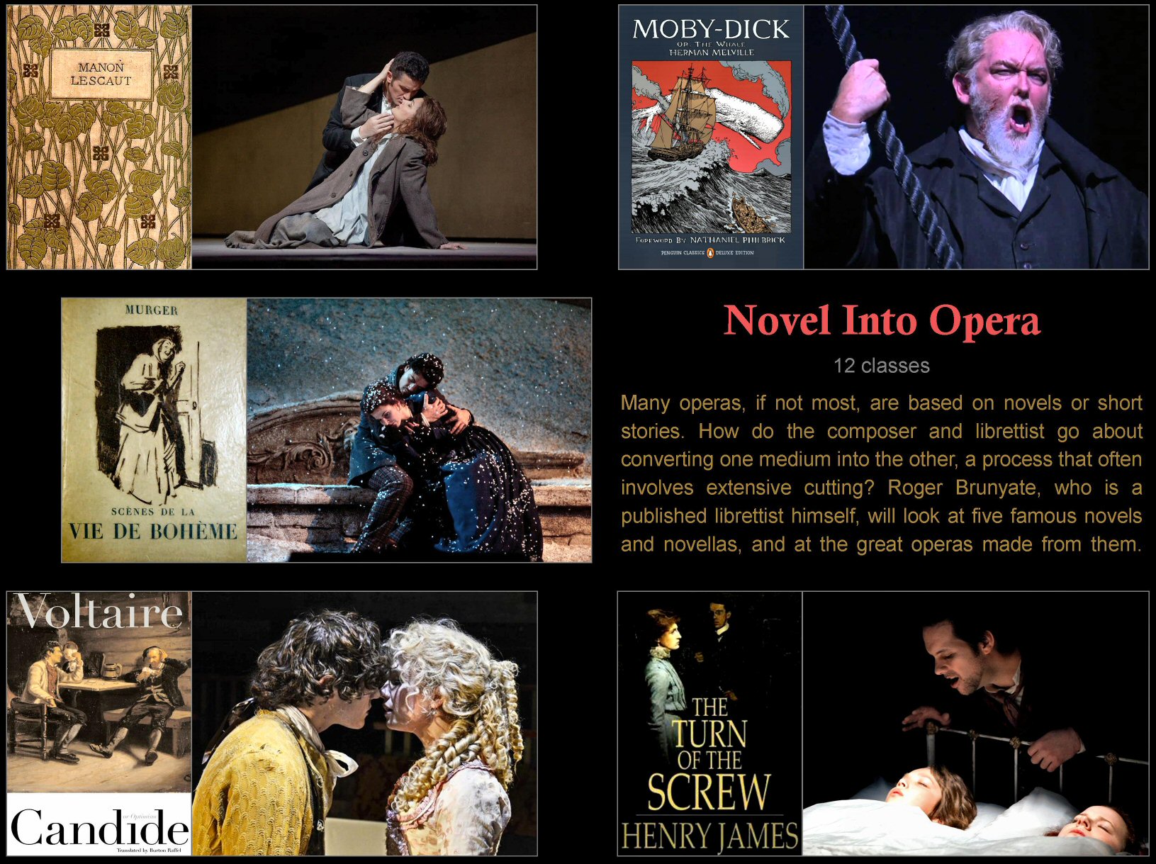 Novel into Opera splashscreen
