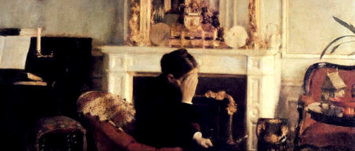 Fernand Khnopff: Listening to Schumann (1883)