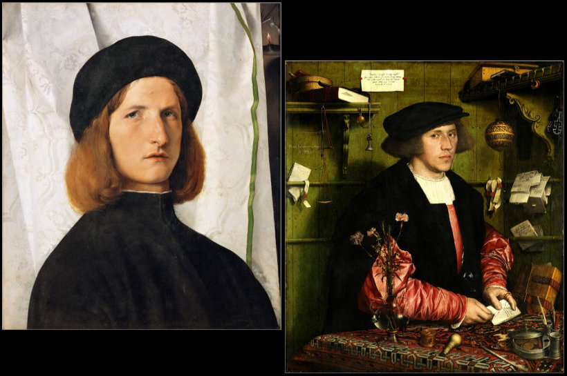 Portraits by Lotto and Holbein