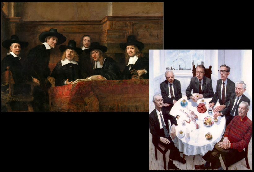 Groups by Rembrandt and Wright