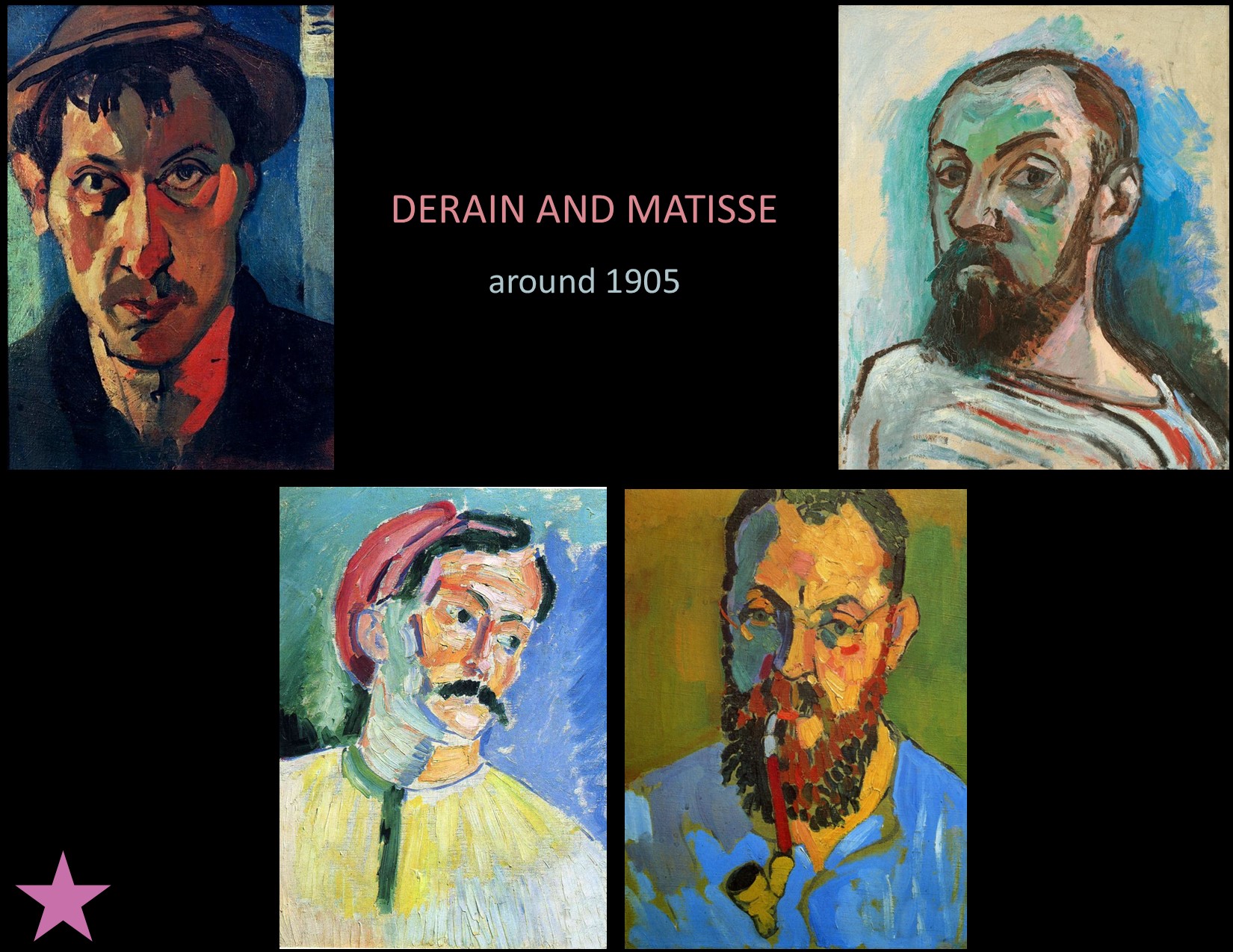 [Self] portraits by Derain and Matisse