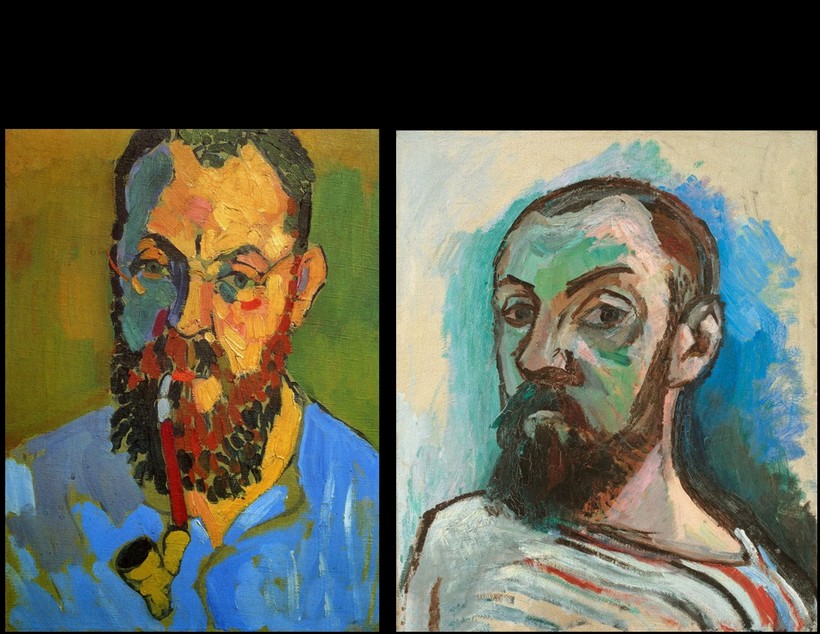 [Self] portraits by Derain and Matisse