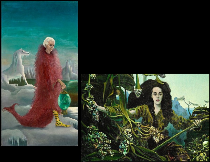 Portraits of one another by Max Ernst and Leonora Carrington